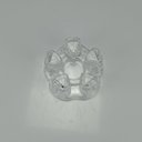 Ver mais imagens de Castiçal Decorativo de Vidro Transparente 5x11x11cm Porta Vela Mesa Jantar Sala