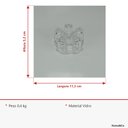 Ver imagem 5 de Castiçal Decorativo de Vidro Transparente 5x11x11cm Porta Vela Mesa Jantar Sala