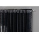 Ver imagem 2 de Cortina Voil Xadrez para Sala, Quarto e Cozinha 6,00 X 2,80 Preto