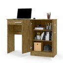 Ver imagem 4 de Mesa para Computador Th Shop Moderno 1 Gaveta 120cm Nature Casah