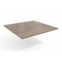 Ver imagem 1 de Tampo Mesa Sala de Jantar Madeirado c/Vidro TA28 105x105cm Freijó/Bronze - Kappesberg