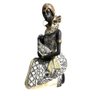 Escultura Decorativa de Luxo Mãe Familia Africana Filhos Espressione Escultura Decorativa Mulher Neg - 3