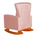 Ver imagem 6 de Poltrona Balanço C/ Puff Melinda Veludo Rosa - Lm Decor