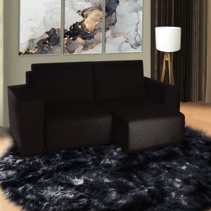 Sofá Menphis 2,00M Tecido Linho Marrom