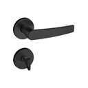 Ver imagem 1 de Fechadura Banheiro Pado Concept Roseta Redonda Preta 40mm 401B