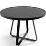 Conjunto com Mesa Ripada 1,00m Moderna + 4 Poltronas Corda Nautica Areia - 3