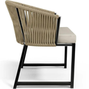 Ver imagem 7 de Conjunto com Mesa Ripada 1,00m Moderna + 4 Poltronas Corda Nautica Areia