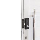 Ver imagem 5 de Porta Pivotante de Alumínio Branco com Puxador com Fechadura Digital Linha Roma/Esquerda/ 210 x 100