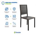 Ver imagem 7 de Kit Conjunto 2 Cadeiras Metal Aço Cozinha Lazer Jantar Junco