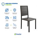 Ver imagem 5 de Kit Conjunto 2 Cadeiras Metal Aço Cozinha Lazer Jantar Junco