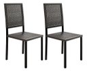 Ver imagem 3 de Kit Conjunto 2 Cadeiras Metal Aço Cozinha Lazer Jantar Junco