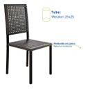 Ver imagem 6 de Kit Conjunto 2 Cadeiras Metal Aço Cozinha Lazer Jantar Junco