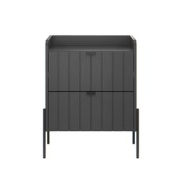 Mesinha de Cabeceira Venus 45cm com Base em Aço Carbono   - 4