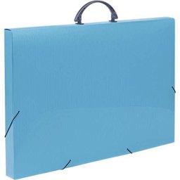 Maleta Plastica com Alca Colors A3 Azul 35x33x50,5cm - 2