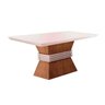 Mesa de Jantar Rufato Ágata Tp Canto Reto120 Imbuia/Off White - 1