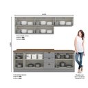 Ver imagem 4 de Cozinha Compacta 11 Peças 100% MDF 10 Portas 03 Gavetas com Tampo Americana Henn