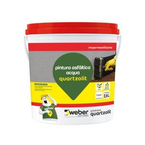 Pintura Asfáltica Acqua Quartzolit Balde 18 Litros