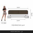 Ver imagem 4 de Cabeceira Suspensa Casal Amsterdã - Móveis Arapongas