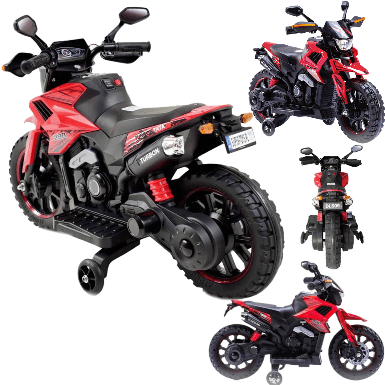 Moto Eletrica Zippy Toys Big Trail Turbon Tata 280 6v Vermelha - 2