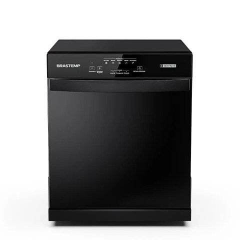 Compre Lava-louças Brastemp 8s Preto Blf08ae e Ganhe Detergente para Lava-louças Finish