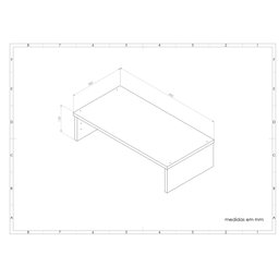 Cabideiro Suspenso, em Mdf Branco 15mm,com Haste de Metal. - 6