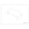 Cabideiro Suspenso, em Mdf Branco 15mm,com Haste de Metal. - 6