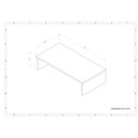 Ver imagem 6 de Cabideiro Suspenso, em Mdf Branco 15mm,com Haste de Metal.