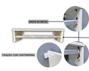 Ver imagem 4 de Cabideiro Suspenso, em Mdf Branco 15mm,com Haste de Metal.