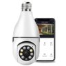 Câmera Lâmpada Segurança Rotativa 360º Wi-fi Visão Noturna - 2