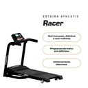 Ver imagem 4 de Esteira Ergométrica Athletic Racer 16km/h Suporta 130kg 19 Programas e Monitor Avançado para