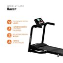 Ver imagem 2 de Esteira Ergométrica Athletic Racer 16km/h Suporta 130kg 19 Programas e Monitor Avançado para