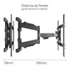 Suporte para Tv 32 a 86 Braço Articulado de Parede Fa6 - Fitter Tech - 4