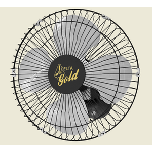 Ventilador De Parede Gold 50 cm Bivolt Aço Preto 200 W