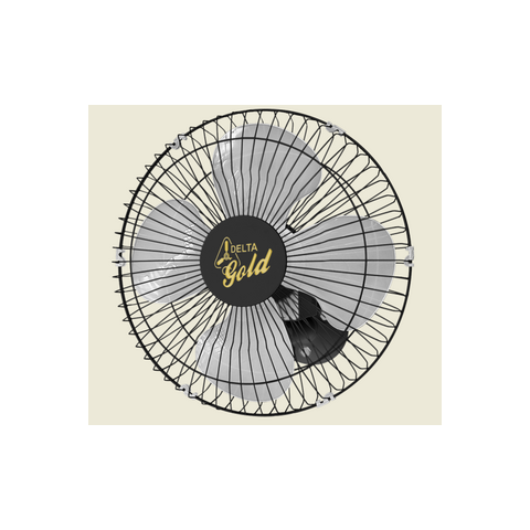 Ventilador De Parede Gold 50 cm Bivolt Aço Preto 200 W