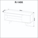 Ver imagem 5 de Rack para Tv até 42 Polegadas 1 Portas R1486 Amêndoa/mármore Branco