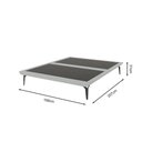 Ver imagem 2 de Base Box Cama Japonesa Toquio Queen Linho Cinza - Cor: Cinza
