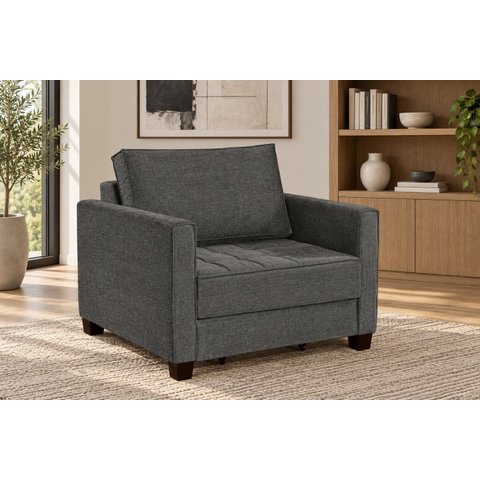Sofá Cama Solteiro 100 cm Linho Fusion Yescasa