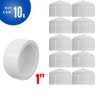 Kit 10 Cap Tampão Soldável PVC Marrom Para Tampar Canos E Tubos De Água Fria 1” Polegada 32mm - 1