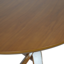 Ver imagem 3 de Mesa Redonda Santorini 120 cm Madeira Macica Tampo Laminado Cinamomo Mel