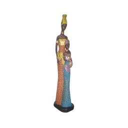 Escultura Africanas Telada Decoração Casa Enfeite - 1