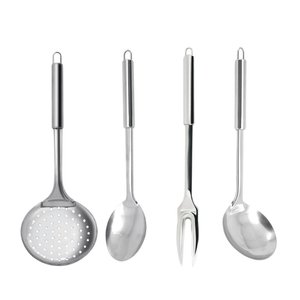 Conjunto de Utensílios Colheres para Servir 5 Peças Aço Inox 32cm - Tuut
