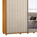 Ver imagem 6 de Guarda Roupa Casal 230cm com Espelho Verbena Off/cinamomo Z10 - Mpozenato