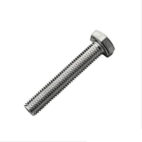 PARAFUSO SEXTAVADO ROSCA INTEIRA 1/4 X 1" INOX - 50 Pçs