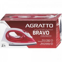 Ferro de Passar Vapor Agratto Bravo Fc-01 Cerâmico Vermelho 127v - 8