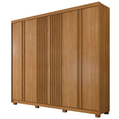 Guarda Roupa Montreal 6 Portas Ripado 6 Gavetas 9 Prateleiras - Benetil