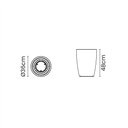 Ver imagem 2 de Vaso Plastico para Flores Tramontina Thai 48cm Concreto 92794210