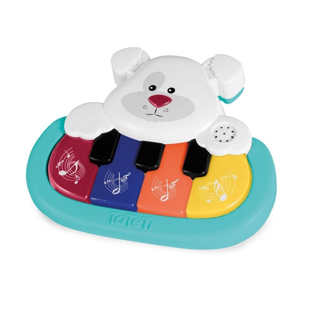 PIANO MUSICAL INFANTIL MUSIC PET SOM E LUZES 227 TATETI - CACHORRINHO