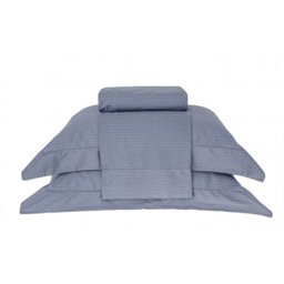 Jogo de Cama Queen Damask Stripes Buddemeyer - Azul - 1