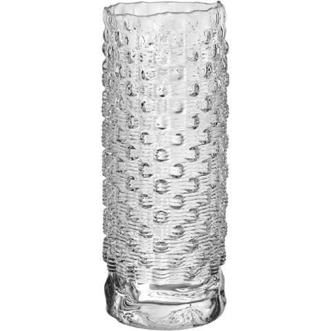 Vaso Decorativo Planta Redondo Home&co Vidro 25x9x9cm Transparente