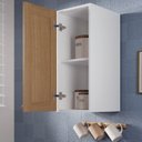 Ver imagem 4 de Armário Aéreo Planejado 1 Porta 30cm Arizona CabeCasa MadeiraOriginals Marrom/Figueira/Branco
